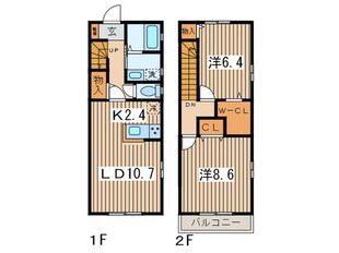 カルム四之宮の物件間取画像